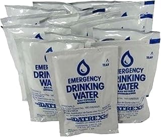 Datrex Emergency Water Packet 4.227 oz - 3 Day/72 Hour Supply (18 Packs) , White
