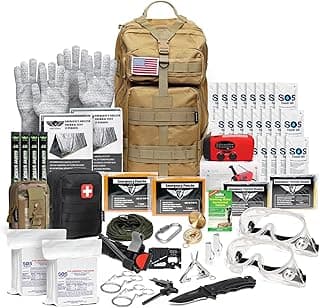 EVERLIT Complete 72 Hours Earthquake Bug Out Bag Emergency Survival Kit for Family. Be Prepared for Hurricanes, Floods, Tsunami, Other Disa...